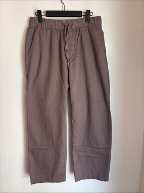 Gap Easy Pant women Casual Elastic-Waist pull-on relaxed baggy Brown Pants M NWT